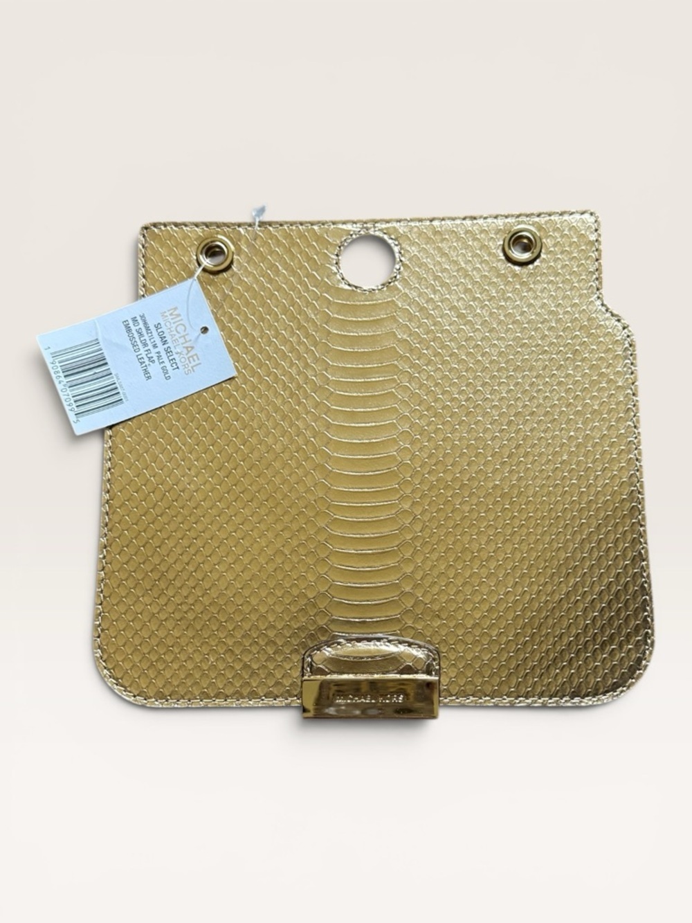Michael Kors Studio Sloan Select Medium Shoulder Handbag Flap in Pale Gold